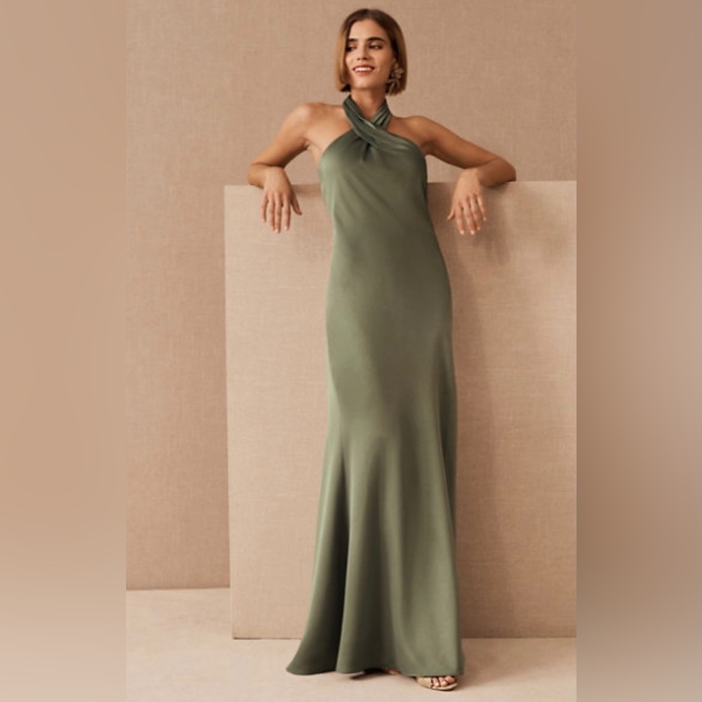 BHLDN Ruby Satin Charmeuse Dress